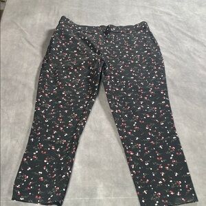 Jules & Leopold Capri Slacks with Floral Design Womens XL